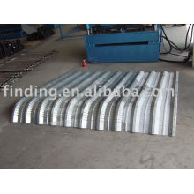 Curving steel sheet